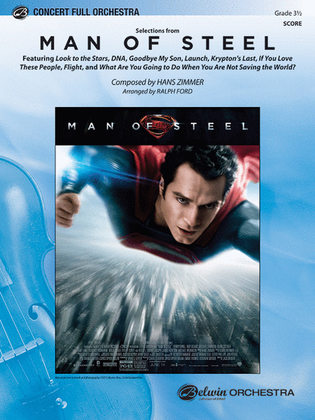 Book cover for Man of Steel, Selections from