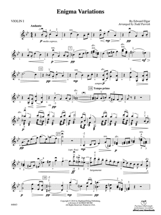 Enigma Variations: 1st Violin