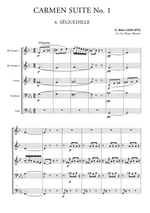 Seguedille from "Carmen Suite" for Brass Quintet