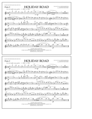 Holiday Road (from National Lampoon's Vacation) (arr. Tom Wallace) - Flute 2