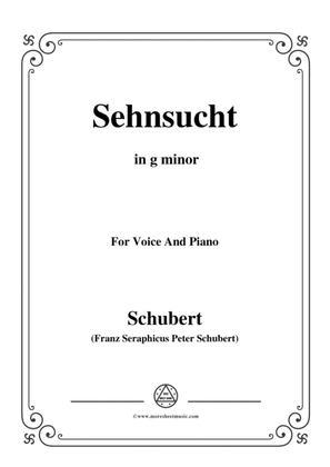 Schubert-Sehnsucht,Op.39(D.636), in g minor,for voice and piano