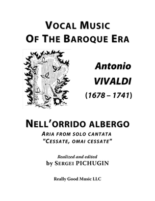 VIVALDI Antonio: Nell'orrido albergo, aria from the cantata "Cessate, omai cessate", arranged for Vo
