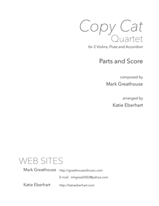 Copy Cat -- quartet for 2 violins, flute and accordion