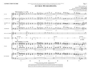 A Call to Alleluia (Consort) - Full Score