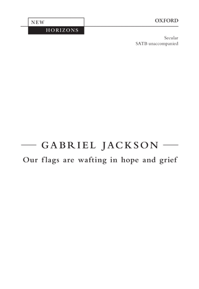 Book cover for Our flags are wafting in hope and grief