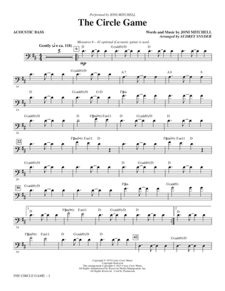 The Circle Game (arr. Audrey Snyder) - Acoustic Bass