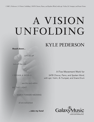 Book cover for A Vision Unfolding: A Five-Movement Work (Choral Score)