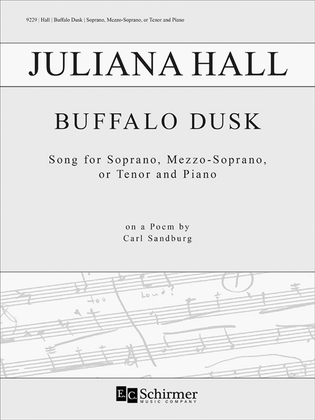 Book cover for Buffalo Dusk: Song for Soprano, Mezzo-Soprano, or Tenor and Piano on a Poem by Carl Sandburg