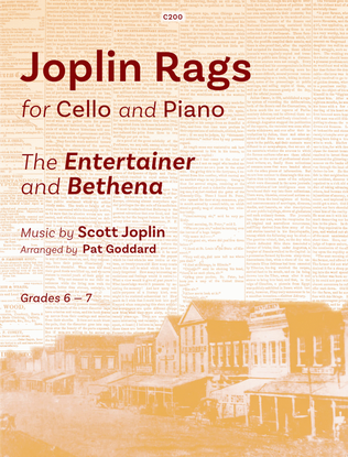 Book cover for Joplin Rags: arr. Cello & Piano