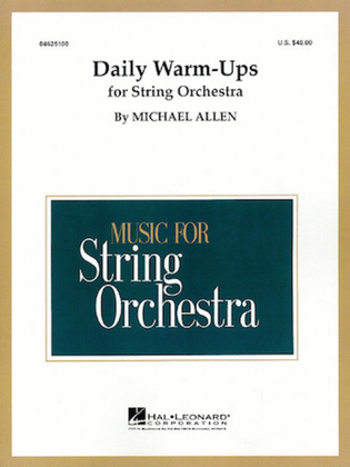 Book cover for Daily Warm-Ups for String Orchestra