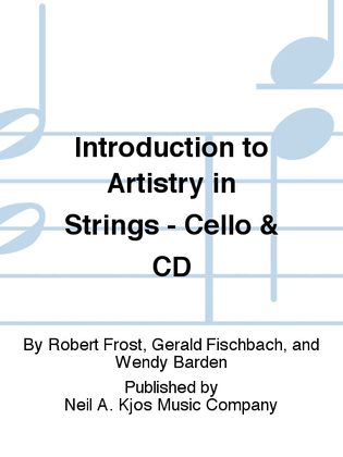 Introduction to Artistry in Strings - Cello & CD